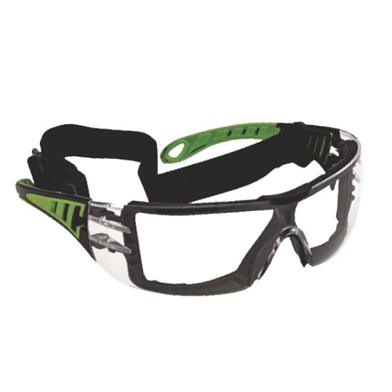 OČALA ZAŠČITNA Modell 585, prozorno steklo 2mm, odporno na praske in meglenje, č