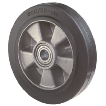 Lenkräder/Gabelhubwagen Elastik-Reifen schwarz