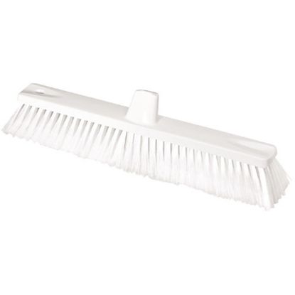 METLA ZA INDUSTRIJSKE DVORANE IN CESTE DOLŽINE 450mm, plastična, bele barve (top