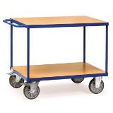 TRANSPORTNI VOZIČEK, 2 POLICI 1000X600mm NOSILNOST 600kg, MODER