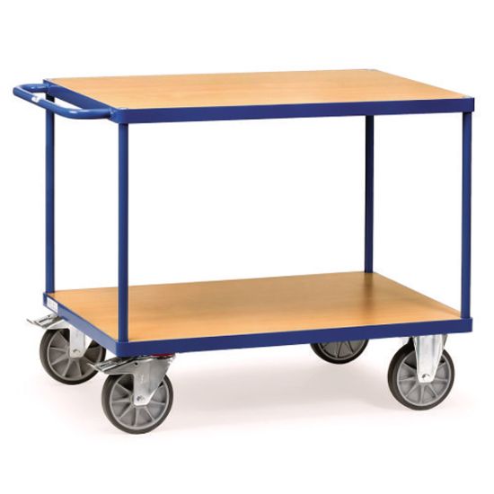 VOZIČEK TRANSPORTNI-ROČNI 500kg z 2 naklad. površ.1000x700mm                    