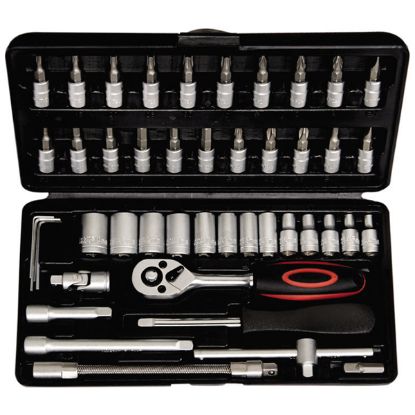 KLJUČI NATIČNI 1/4"  v 45-delni gar. 