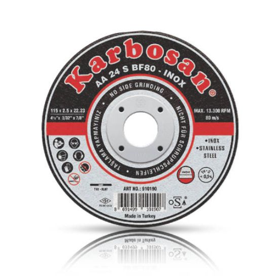 PLOŠČA REZALNA D125x1,0x22,23mm za INOX AA 54 R BF80