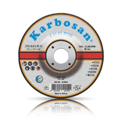 PLOŠČA BRUSNA D125x6,4x22,23mm za jeklo A24 RS BF80