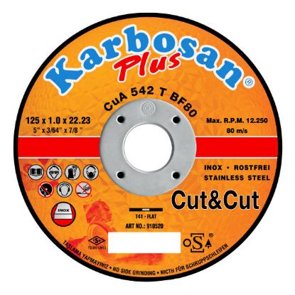 PLOŠČA REZALNA D230x1,9x22,23mm za INOX CuA 362 T BF80