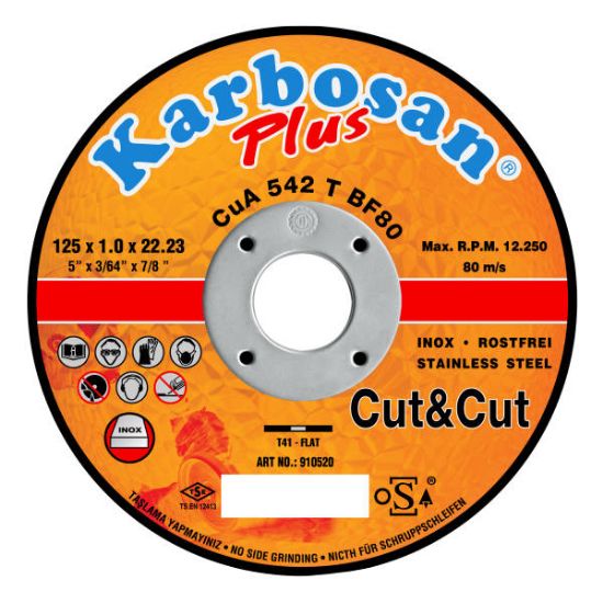 PLOŠČA REZALNA D230x1,9x22,23mm za INOX CuA 362 T BF80