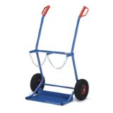 VOZIČEK ZA PREVOZ JEKLENK - DVOJNI nosilnost 100kg, D204mm, FETRA 51007
