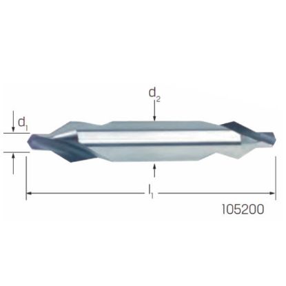 SVEDER SREDIŠČNI DIN333/A D4,0/10,0mm 60° HSS-Co