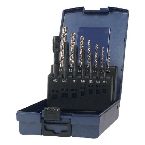 GARNITURA NAVOJNIH STROJNIH SVEDROV M3-M12 HSS-E INOX