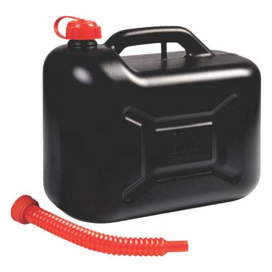 POSODA ZA GORIVO PVC, 210X405X350MM, S CEVKO ZA PRETAKANJE, 20L, ČRNA