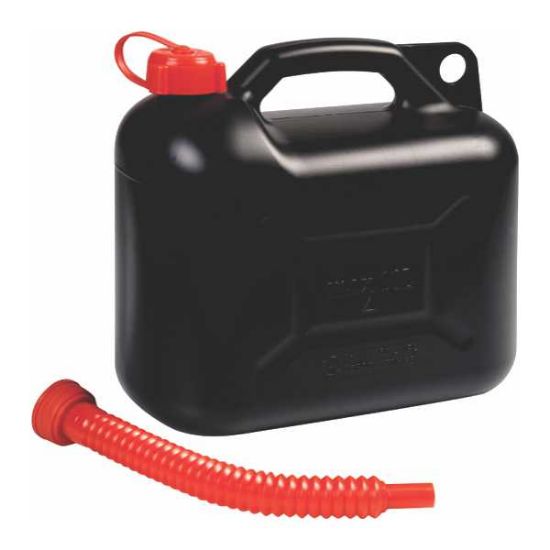 POSODA ZA GORIVO PVC, 165X330X320MM, S CEVKO ZA PRETAKANJE, 10L, ČRNA