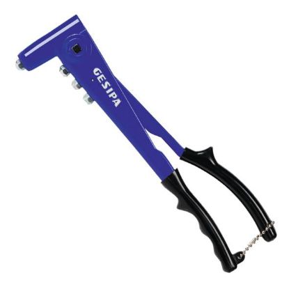 KLEŠČE ROČNE ZA KOVIČENJE KOVIC D3-5,0mm GESIPA NTS - s 4-mi nastavki     