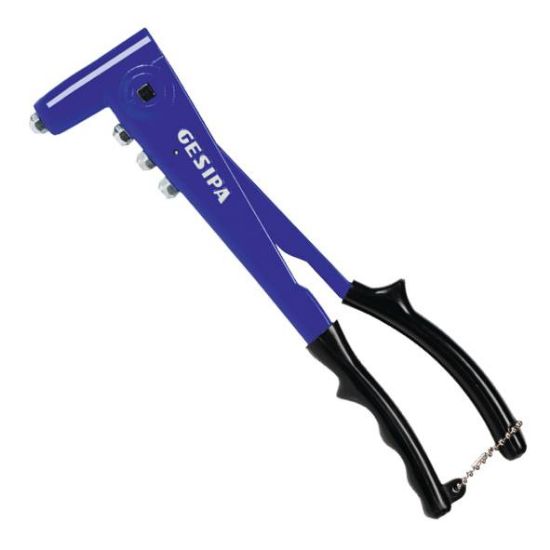 KLEŠČE ROČNE ZA KOVIČENJE KOVIC D3-5,0mm GESIPA NTS - s 4-mi nastavki     