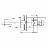 TRN VPENJALNI KOMBINIRANI ZA REZKALNO GLAVO MAS BT50/D16mm, L=70mm