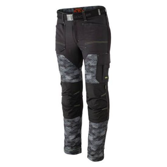 HLAČE DELOVNE MOŠKE BENNON BENNON PREDATOR 290 G, ČRNO/SIVE BARVE, VEL.44