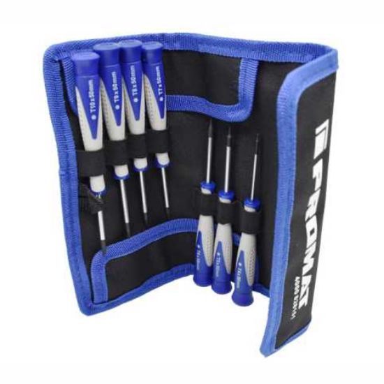 IZVIJAČI ZA FINOMEHANIKE v 7-delni garnituri (TORX T4-T10) 