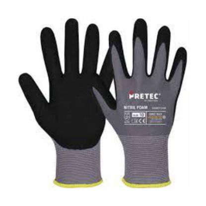 ROKAVICE DELOVNE Z NITRILNO PREVLEKO ZA MONT.DELA, Vel.10, ZRAČNA ZGOR.STRAN, ČR