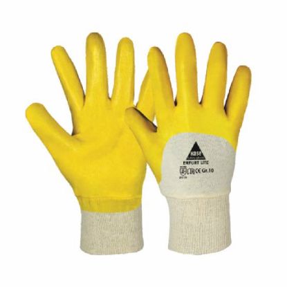 HASE-901400, VEL.8,ROKAVICE IZ BOMBAŽA IN NITRILA VSESTRANSKE, RUMENE BARVE, HAS