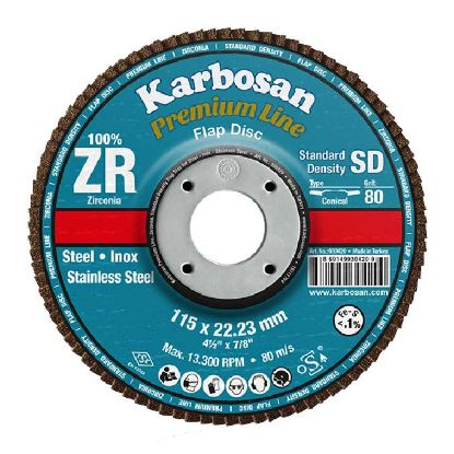 PLOŠČA LAMELNA D125x22,23mm ZXPR22 Gr.60 PREMIUM LINE SD konična ZR Karbosan