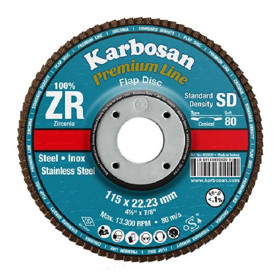 PLOŠČA LAMELNA D125x22,23mm ZXPR22 Gr.60 PREMIUM LINE SD konična ZR Karbosan