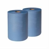 ČISTILNE KRPE V ROLI 380x360mm (1rola/500lističev) - 2-slojne, modre barve 