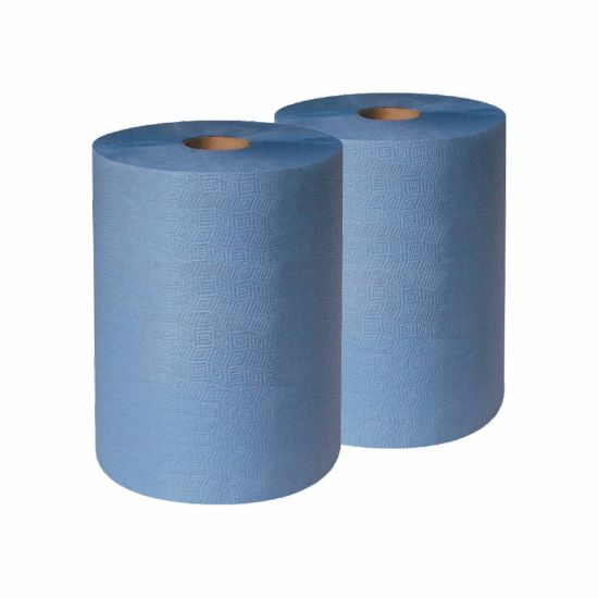 ČISTILNE KRPE V ROLI 380x360mm (1rola/500lističev) - 2-slojne, modre barve 