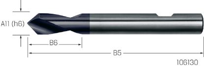 Slika SVEDER SREDIŠČNI NC 90° D16mm TiAIN