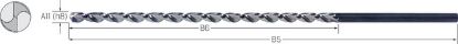 Slika SVEDER ŠPIRALNI DIN1869/2 D4,0x220/150mm Typ:PT HSS