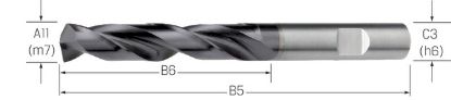 Slika SVEDER ŠPIRALNI VHM DIN6537HB D20,0mm 3xD TiAlN ECOLINE