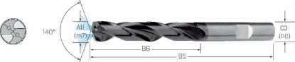 Slika SVEDER ŠPIRALNI VHM DIN6537HB D9,0mm 3xD IK TiAlN ECOLINE