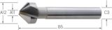 Slika GREZILO VHM 90° DIN335/C D6,3mm   