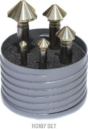 Slika GREZILA 90° DIN335/C EUC-Speed HSS v 5-delni garnituri (D6,3-25mm)      