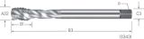 Slika SVEDER NAVOJNI STROJNI DIN5156/C G1/4-19 HSS-E V3 RSP40 - zaviti