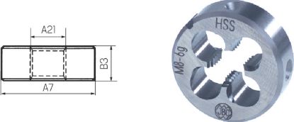 Slika REZILO NAVOJNO DINEN22568 M16 HSS