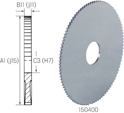 Slika ŽAGA KROŽNA VHM DIN1837A 40x0,6x10mm Z=80     