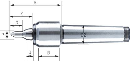 Slika KONICA VRTLJIVA 60° MK2 - s podaljšano konico ROHM
