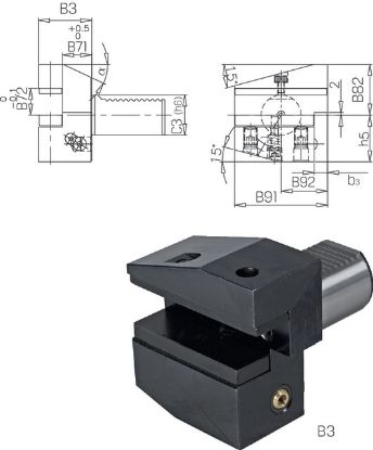 Slika DRŽALO VDI OBLIKA B3 D50x32x55mm
