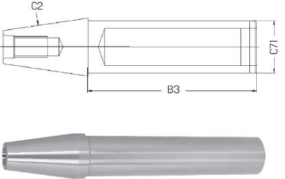 Slika TRN KONTROLNI DIN69871/A SK40/D40mm L1=300mm