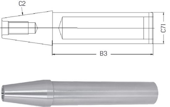 TRN KONTROLNI DIN69871/A SK40/D40mm L1=300mm