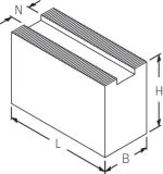 Slika ČELJUST VPENJALNA MEHKA-SUROVEC SBM Typ4281 nevrtana (N=21, 1/16X90°) SCHUNK
