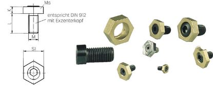 Slika VIJAK EKSCENTRIČNI-ZATEŽNI M16x2,0 (1 gar = 4 kos)