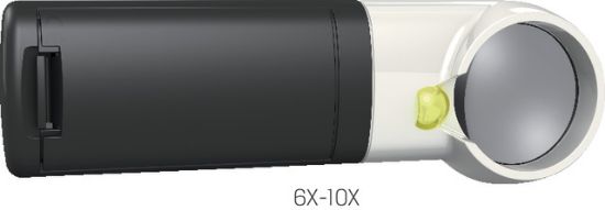 Taschenleuchtlupe mobilux LED 75 x 50 mm, 4-fach,ESCHENBACH