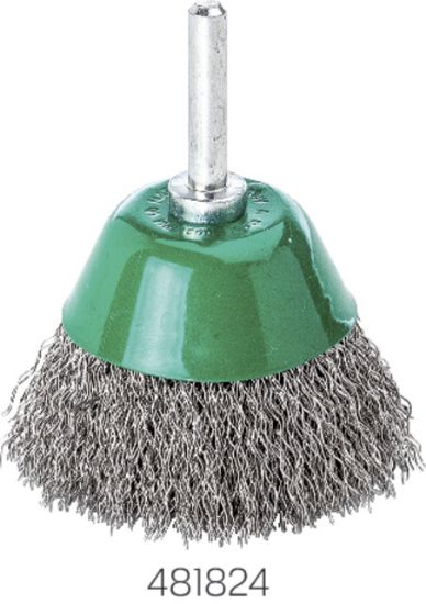 ŠČETKA ŽIČNA NERJAVEČA-LONČASTA D50mm/žica 0,30mm LESSMANN 