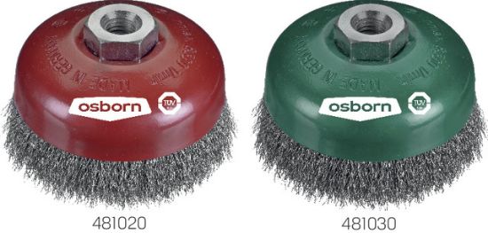 ŠČETKA ŽIČNA LONČASTA ZA KOTNO BRUSILKO D60/0,30mm M14 - nerjaveča  