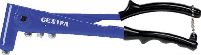 Slika KLEŠČE ROČNE ZA KOVIČENJE KOVIC D3-5,0mm GESIPA NTS - s 4-mi nastavki     