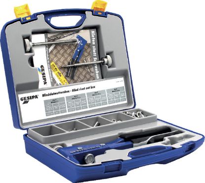 Slika KLEŠČE ZA KOVIČENJE GESIPA  GMB10+ KOVICE v garnituri GBM10-BOX