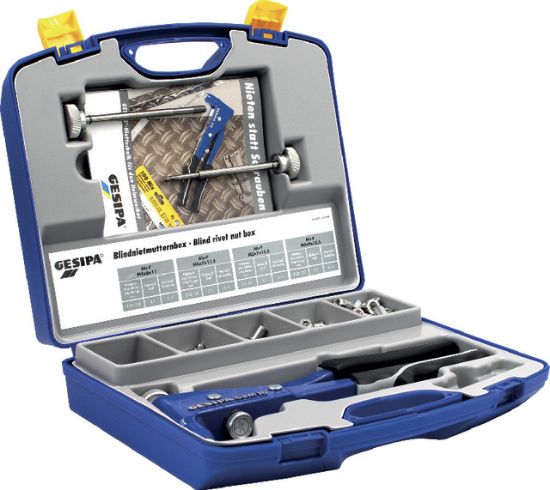 KLEŠČE ZA KOVIČENJE GESIPA  GMB10+ KOVICE v garnituri GBM10-BOX