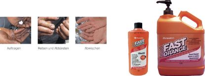 Slika ČISTILO-PASTA za umivanje rok FAST ORANGE 3,8L, z črpalko 