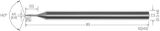 Slika Kleinstbohrer VHM 3xd Stahl RI CD-FLEXPILOT     0,69mm MIKRON