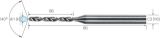 Slika SVEDER VHM D0,8mm L=51,5/6,1mm 6xD IK AlCrN UNI MIKRON